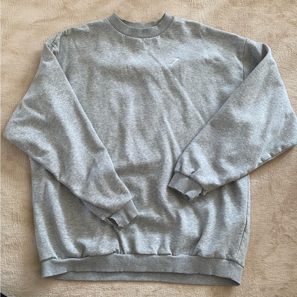 Gymshark Light Gray Crewneck Sweatshirt Women’s Small